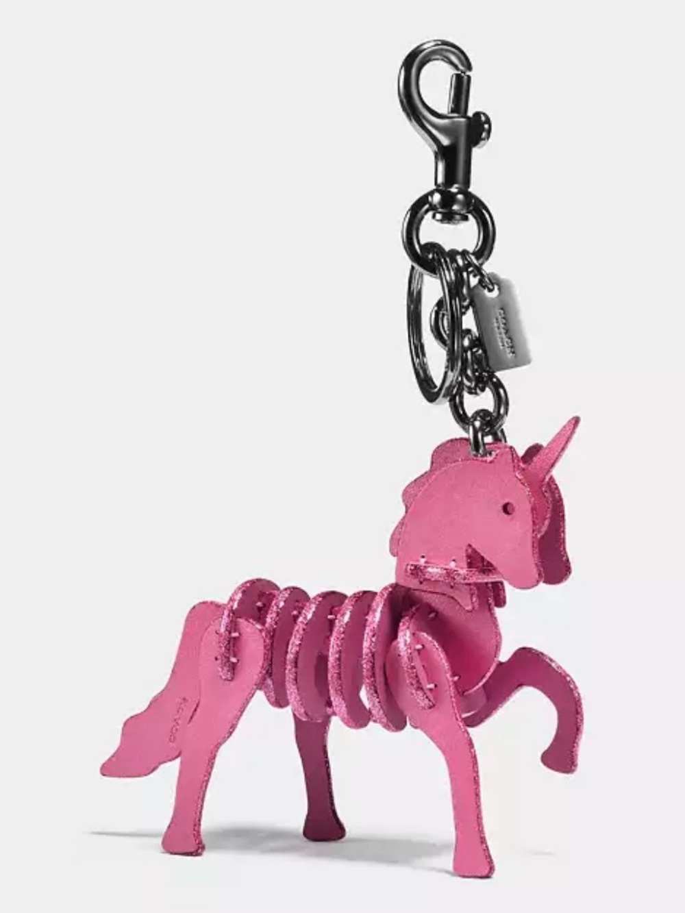 Coach Pink Unicorn Bag Charm NWT and Box